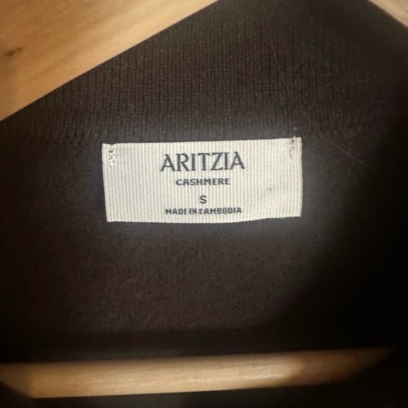 Aritzia brown cashmere polo size S - Picture 5 of 5